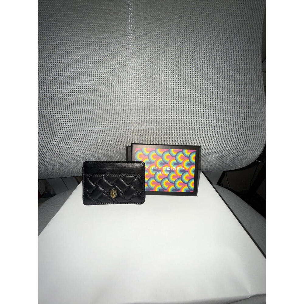 Kurt Geiger London Quilted Black Leather Card Holder [COPY]